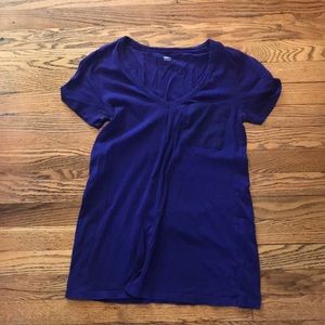 Purple v neck